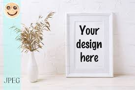 Download White Frame Mockup With Dried Grass In Vase By Tasipas Thehungryjpeg Com Mockup Affiliate Dried In 2020 Design Mockup Free Free Packaging Mockup Free Psd Design PSD Mockup Templates