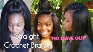 This crochet knotted french braid can be worn as an everyday ponytail or an elegant side swept hairstyle. Straight Crochet Braids Never Looked So Natural Teeday6 Youtube