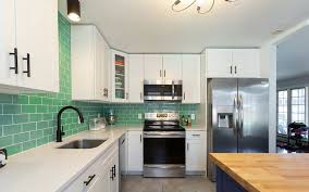 Get the best deals on base cabinet kitchen cabinets. A Splash Of Color In This White Kitchen By Maria Capitol Kitchens And Baths