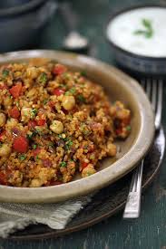Turkish Bulgur Pilaf With Chickpeas And Tomatoes Bulgur Recipes Turkish Recipes Veggie Recipes