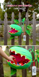 Venus Fly Trap Pumpkin Candy Holder Diy The Paper Mama Easy Diy Halloween Decorations Diy Halloween Decorations Candy Holder Diy