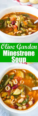 Olive Garden Minestrone Soup Make The Classic Minestrone Soup At Home This Soup Is Made All In One Olive Garden Minestrone Soup Minestrone Soup Soup Dinner