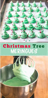 Christmas Tree Meringues Recipe Christmas Baking Cookies Recipes Christmas Christmas Deserts