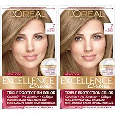 Yourself can look the future johnny depp with this look, resourceful, down to earth and really attractive. Amazon Com L Oreal Paris Excellence Creme Permanent Hair Color 7 Dark Blonde 100 Gray Coverage Hair Dye Pack Of 2 Beauty