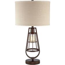 Maybe you would like to learn more about one of these? Franklin Iron Works Rustic Industrial Table Lamp With Nightlight Led Edison Brown Burlap Drum Shade Living Room Bedroom Bedside Target