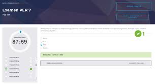 Examen PER 7 pregunta 16 –