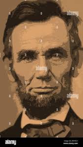 Abe lincoln illustration hi-res stock photography and images