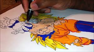 Search through 623,989 free printable colorings at getcolorings. Coloring In Super Saiyan 3 Goku From Dragon Ball Z With Ced Tatau Youtube