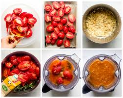 Bring to a simmer and cook uncovered for 20 minutes. Ina Garten S Roasted Tomato Basil Soup Little Broken