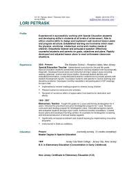 Teacher Resume Templates Easyjob
