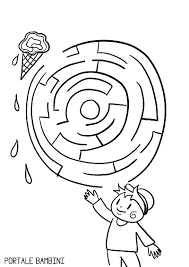 Labirinti Per Bambini Da Stampare Portale Bambini Labirinto Stampe Per Bambini Disegni A Mano