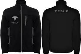 Tesla Embroidered Water And Wind Resistant Softshell Jacket T Shirts With All Kind Of Auto Moto Cartoons And Music Themes