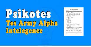 Senin, 28 juni 2021 14:14 wib. Contoh Soal Tes Army Alpha Intelegence Dalam Psikotes Soalskul