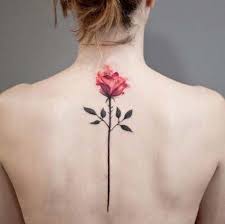 Sirt Pembe Gul Dovmesi Back Pink Tattoo Boyun Dovmeleri Cicekli Dovmeler Dovme Tasarimlari