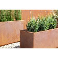 Metallic Series Corten Steel Planter Box Corten Steel Planters Planter Boxes Planters