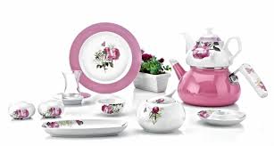 Falez Rosa 44 Parca Yuvarlak Porselen Kahvalti Takimi Fks 1013 Kahvalti Taki Yemek