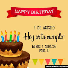 Top actores todos los actores. Tarjetas De Cumpleanos Con Los Dias De Agosto