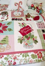 Christmas Greetings A Vintage Spool Pattern By Verna Mosquera Christmas Applique Christmas Quilts Holiday Quilts