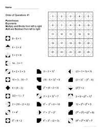 5 worksheets with answer keys. Order Of Operations Color Worksheet 1 By Aric Thomas Tpt