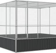 Amazon.com: ** vidaXL Aviary Silver 122.4"x120.9"x83.5 ...