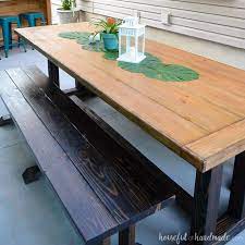 As a woodworker, i can never have enough table or bench top space in the workshop. Outdoor Dining Table Plans Houseful Of Handmade