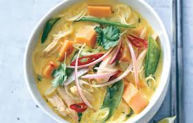 Spicy Curry Noodle Soup With Chicken And Sweet Potato Recipe Curry Noodles Soup Recipes Sweet Potato Recipes