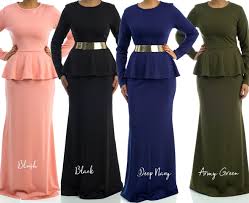 long sleeve solid peplum maxi dresses bridesmaid maxi dress