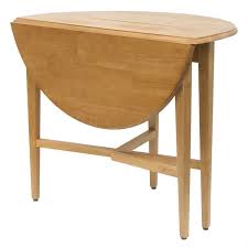 If your dining room is also your kitchen, where space is limited, look for small round tables or high dining tables with a minimal footprint. Winsome Hannah 42 Round Drop Leaf Casual Dining Table In Light Oak Finish 34942