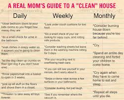 Tired Of Seeing All Those Cute Cleaning Schedules To Help You Stay On Top Of A Clean House Well I 39 M Here To Help You Real Moms Clean House Cleaning Guide