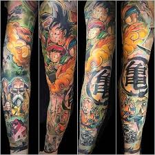 Awesome black ink dragon tattoo on left forearm. The Very Best Dragon Ball Z Tattoos Z Tattoo Dragon Ball Tattoo Tattoos