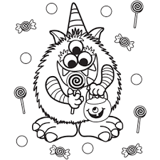 Candy Critter Halloween Coloring Pages Printable Halloween Coloring Pages Monster Coloring Pages