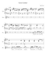Love the way you lie by eminem ft. Love Letter Nick Cave Sheet Music For Piano Piano Duo Musescore Com