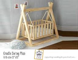 Cradle Swing Plan Wooden Swing For Baby Diy Plan For Outdoor Etsy Montessori Bed Plan Toddle House Bed Plan Montes Baby Crib Diy Diy Crib Diy Baby Furniture