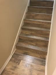 Extend Vinyl Planks From Basement Floor Up The Stairs Looks Nice Luxury Vinyl Plank Diy Stairs Vinyl Plank Flooring