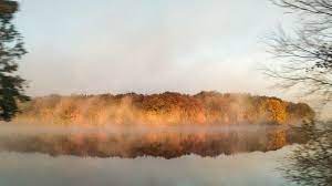 صورة عالية الدقة خالية من الضباب الخريف البحيرة ثلاثة الألوان السماء الأوراق فينوم الغلاف الجوي country roads photo outdoor