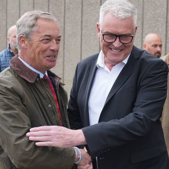 Farage buddies up with Lee Anderson for 'red wall' take on Bad Boys: Ride  or Die | Politics | The Guardian