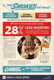 Camel cigarettes were launched with a viral ad campaign more than a hundred years ago, and it was so successful that it made them the top selling cigarette in just four years. Kamel Zigarette Werbung Stockfotos Und Bilder Kaufen Alamy