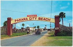Entrance To Panama City Beach 1950 S Florida Postcard Panama City Beach Florida Panama City Beach Fl Panama City Panama