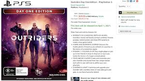 Pre order now | release date : Outriders Amazon Price Ps5 Wellplayed