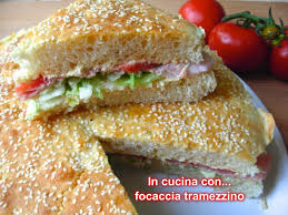 Focaccia Tramezzino Ricetta Bimby In Cucina Con Marta Maria Ricette Tramezzini Focaccia