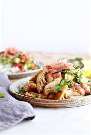 With a simple fresh salad, some hummus, rice, and the perfect yogurt. Healthy Chicken Shawarma Plate Easy Salad Recipes Healthy Recipes Healthy