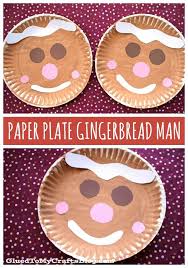 Paper Plate Gingerbread Man Kid Craft Preschool Christmas Crafts Gingerbread Man Kids Crafts Winter Crafts For Kids