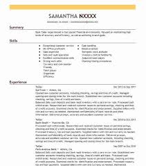 bank teller resume samples resume format
