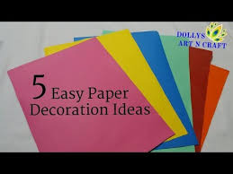 5 Easy Paper Decorations Ganesh Chaturthi Diwali Christmas New Year Decoration Ideas