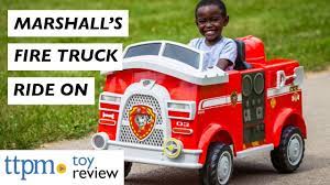 Check Out Paw Patrol Marshall S Fire Truck Powered Riding Toy From Kidtrax Youtube