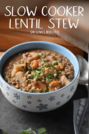 Ad Meal Prep Slow Cooker Lentil Stew Recipe Slow Cooker Lentils Lentil Stew Vegetari Slow Cooker Lentils Lentil Stew Vegetarian Lentil Recipes Crockpot
