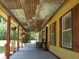 Rustic Tin Ceiling Cute Rustic Tin Ceiling On Front Porch Rustic Tin Ceilings Rustic House House