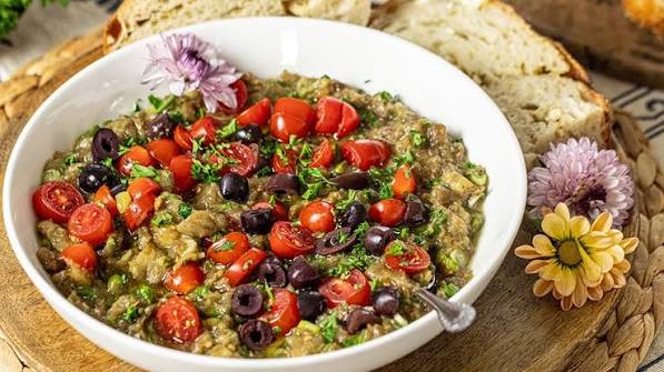 Greek Eggplant Salad