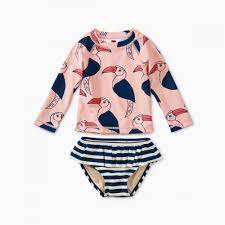 Rash Guard Set Baby Girl Swimsuit Baby Girl Swimwear Baby Girl Clothes Newborn Summer