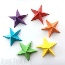 3d Paper Star Kirigami Red Ted Art Make Crafting With Kids Easy Fun 3d Paper Star Paper Stars Paper Crafts Origami